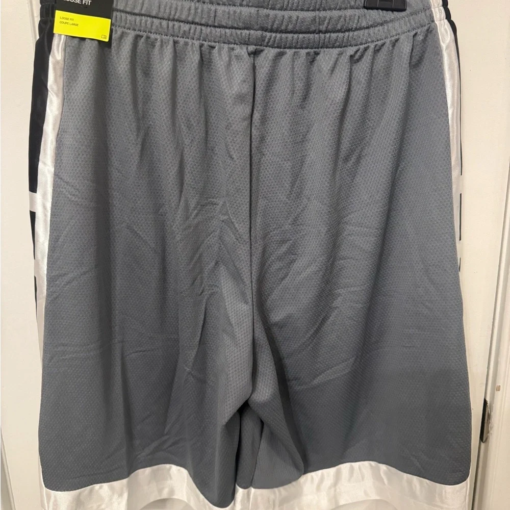 NWT Nike Men's Gray and Black Athletic Shorts
